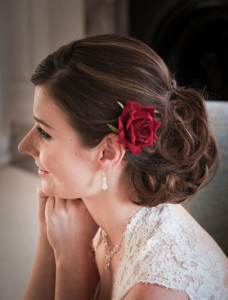 Buy Artificial Rose Hair Clips Online at Best Price in India