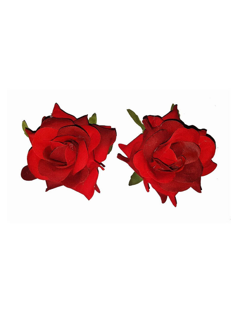 Buy Red Hair Accessories Artificial Rose Flower Hair Pins Handmade Online  in India  Etsy