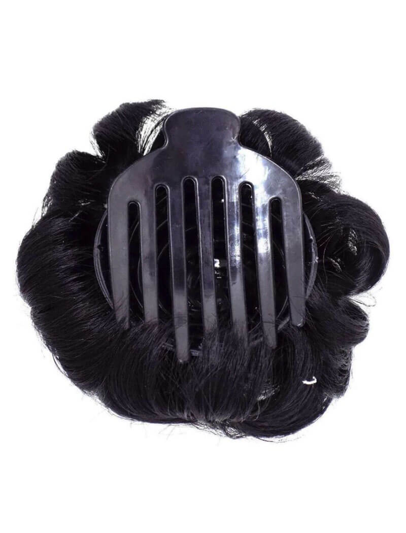 QUIFF Small Hair Bun Clutcher For Women & Girls (Pack Of 1) | Artificial  Bun Juda