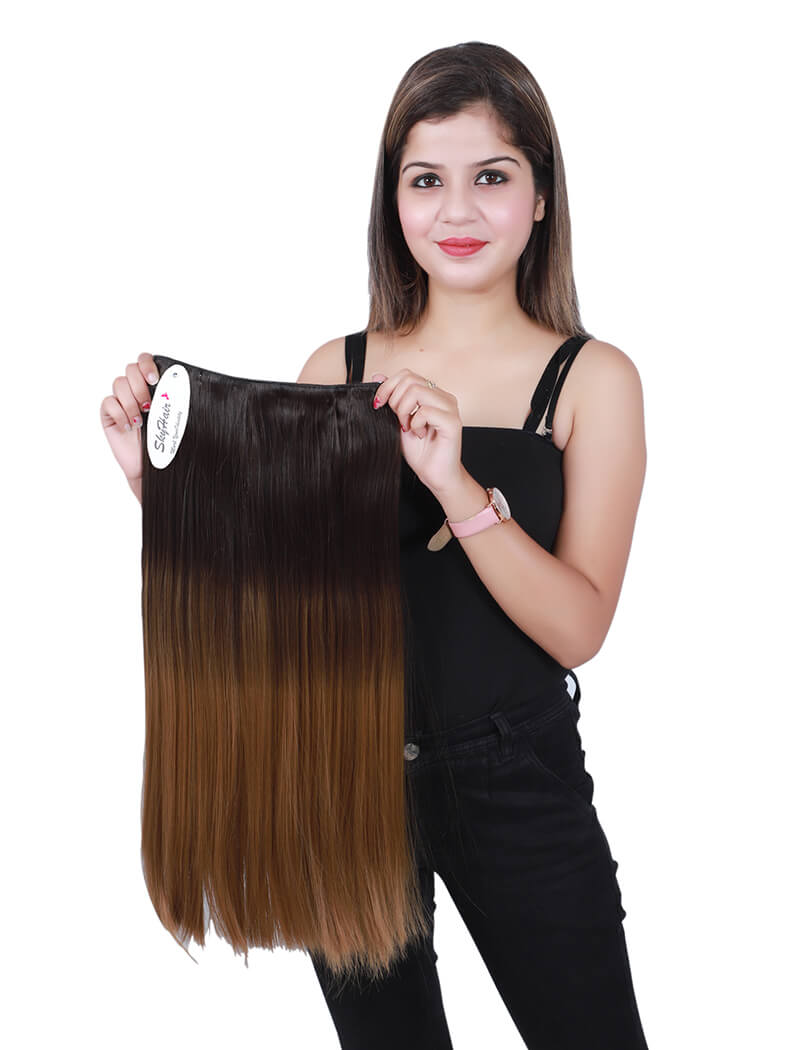 2 Tone Ombre Straight Hair Extension Top