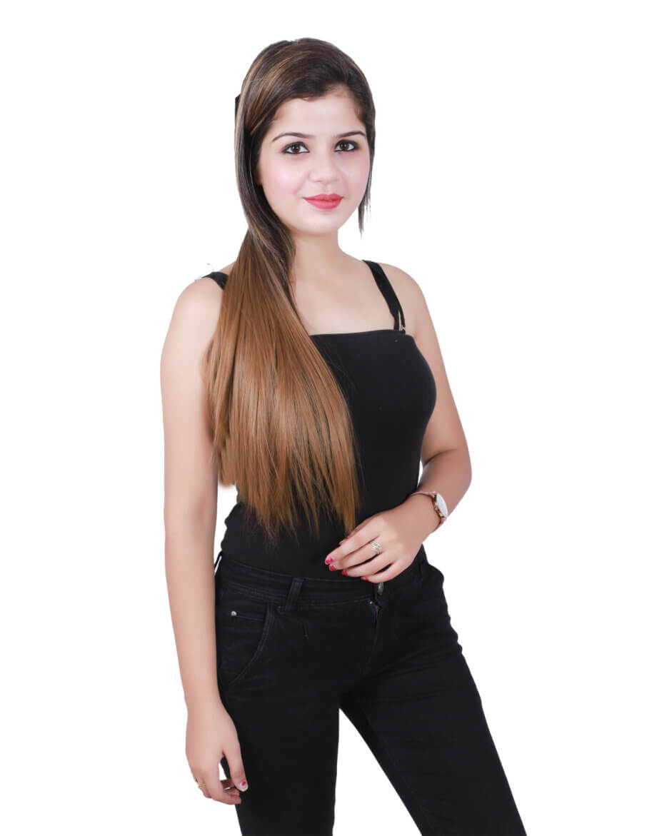 2 Tone Ombre Straight Hair Extension Front