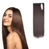 5 Clips Straight Matte Dark Brown Premium Synthetic Hair Extensions