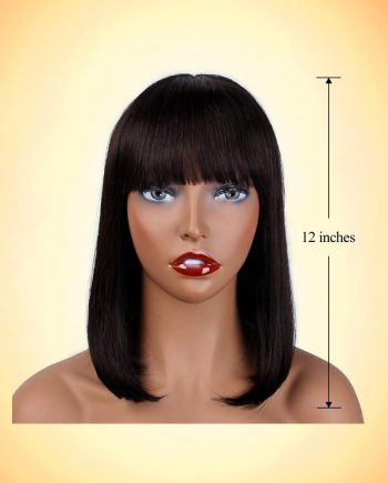 Bob Cut Full Head Wig Front