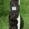 5 Clips based Curly/Wavy 24 Inch Brown with Golden Highlights Matte Finish Hair Extensions 200 grams