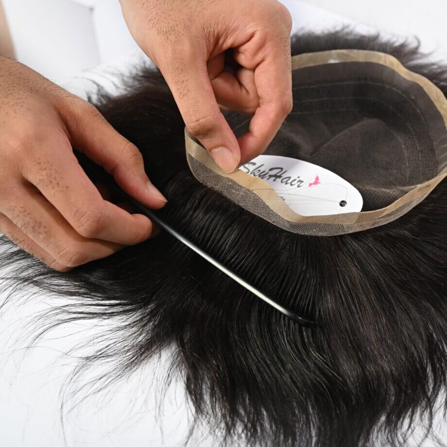 Men Hair Patch - Inside Combing