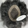 Salt and Pepper Hair Patch 75% White Hair