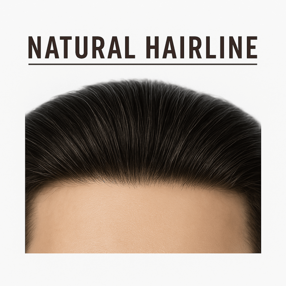 Lace Frontal Hair Piece for Natural Front Hairline/ Receding Hairline