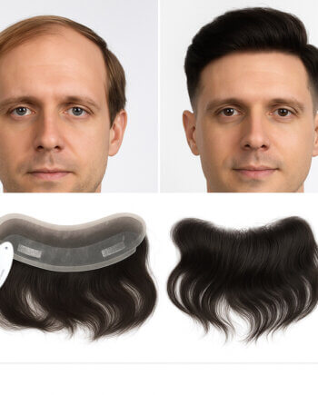 Lace Frontal Hair Piece for Natural Front Hairline/ Receding Hairline